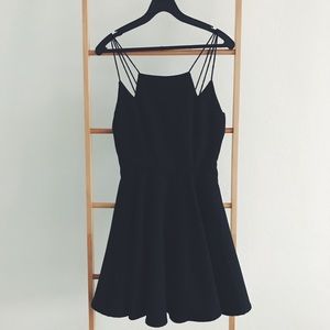 Silence + Noise Mini Slip Little Black Dress